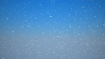 Image showing Snow and blue sky