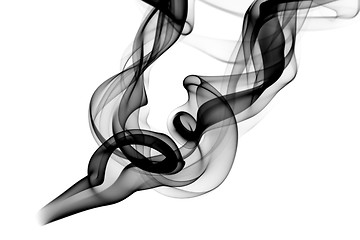 Image showing Fume Abstract shape on white