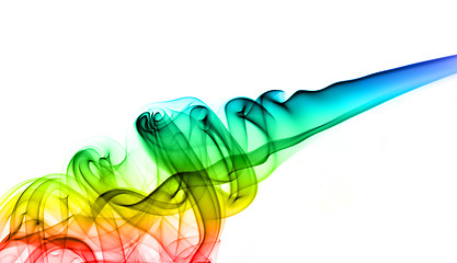 Image showing Colorful Abstract smoke waves