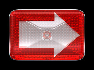 Image showing Right direcion arrow button or headlight