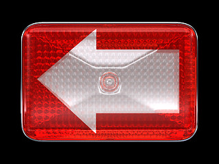 Image showing Left direcion arrow button or headlight