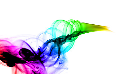 Image showing Abstract colored with gradient smoke