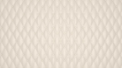 Image showing Beige Luxury buttoned leather pattern