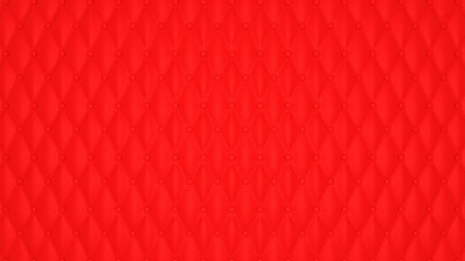 Image showing Luxury Red buttoned leather pattern