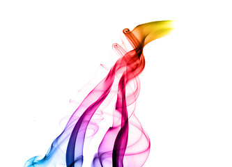 Image showing Abstract colored puff of smoke 