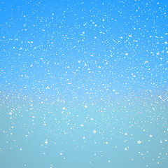 Image showing Snowflakes and blue sky