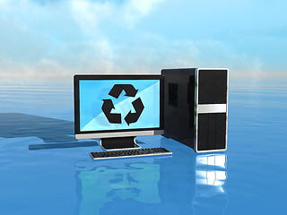 Image showing Eco-friendly computers