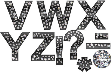 Image showing Diamond V-Z letters with punctuation marks