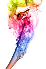 Image showing Gradient colored Abstract fume shape