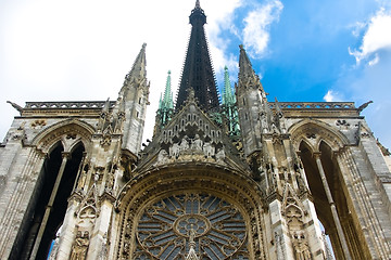 Image showing Vitrage of Notre Dame cathedral in Rouen