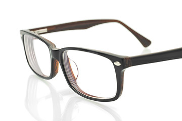 Image showing Close-up of modern eyeglasses 