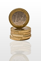 Image showing Euro coins 