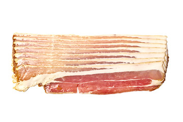 Image showing Fresh sliced bacon