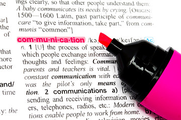 Image showing The word-Communication