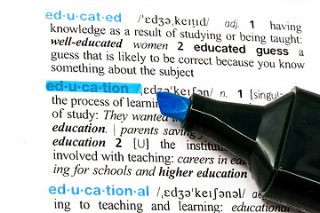 Image showing The word EDUCATION