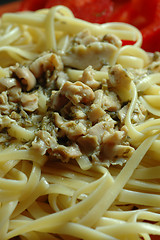 Image showing clams linguine