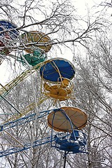 Image showing Ferris wheel in the winter