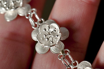 Image showing Silver lotus flower