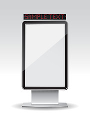 Image showing Blank vertical billboard