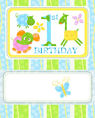 Image showing first birthday