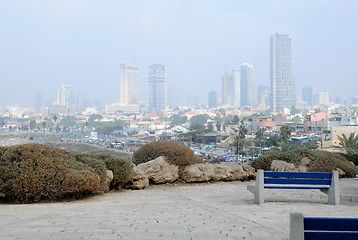 Image showing Foggy Tel-Aviv