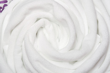 Image showing white towels close up