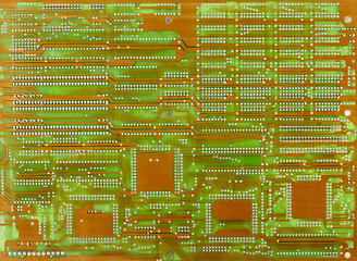 Image showing Old electronic scheme