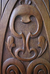 Image showing Vintage Woodcarving