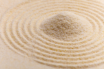 Image showing Abstract composition of fine yellow sand