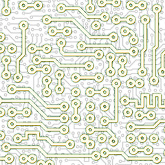 Image showing Abstract graphical circuit board light pattern