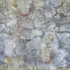 Image showing Seamless pattern of grunge concrete wall