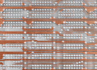 Image showing Hi-tech electronic circuit board pattern