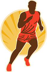 Image showing marathon runner running