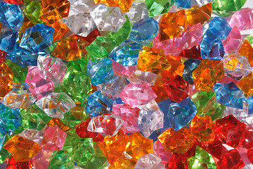 Image showing color plastic diamonds 