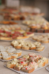 Image showing czech original sandwiches as very nice food background