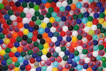 Image showing color plastic caps 