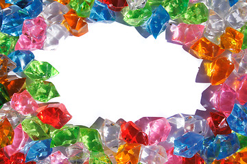 Image showing color plastic diamonds 