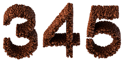 Image showing Roasted Coffee font 3 4 5 numerals