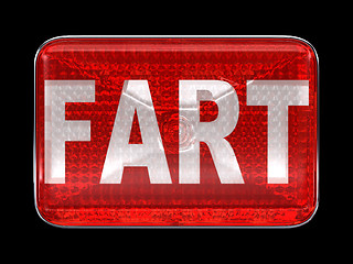 Image showing Fart red button or headlight