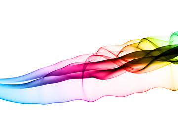 Image showing Abstract colorful fume waves 