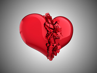 Image showing Broken Heart - unrequited love, disease