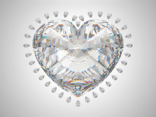 Image showing Large heart cut diamond