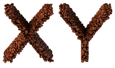 Image showing Roasted Coffee font X and Y letters