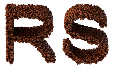 Image showing Roasted Coffee font S and R letters