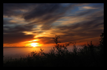 Image showing Misty Sunrise