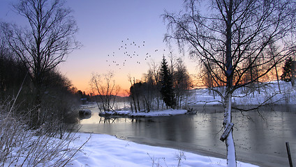 Image showing Cold sunrise