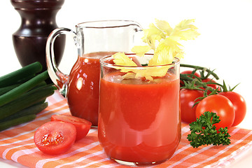 Image showing Tomato juice