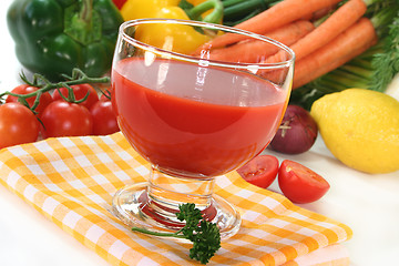 Image showing Vegetable juice