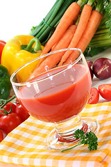 Image showing Vegetable juice