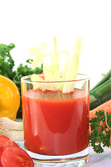 Image showing Vegetable juice